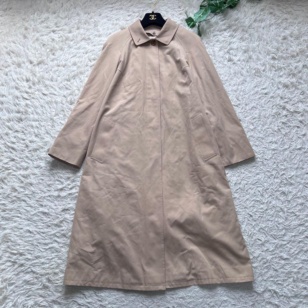 美品 バーバリーロンドン ステンカラーコート ライナー付き ノバチェック L