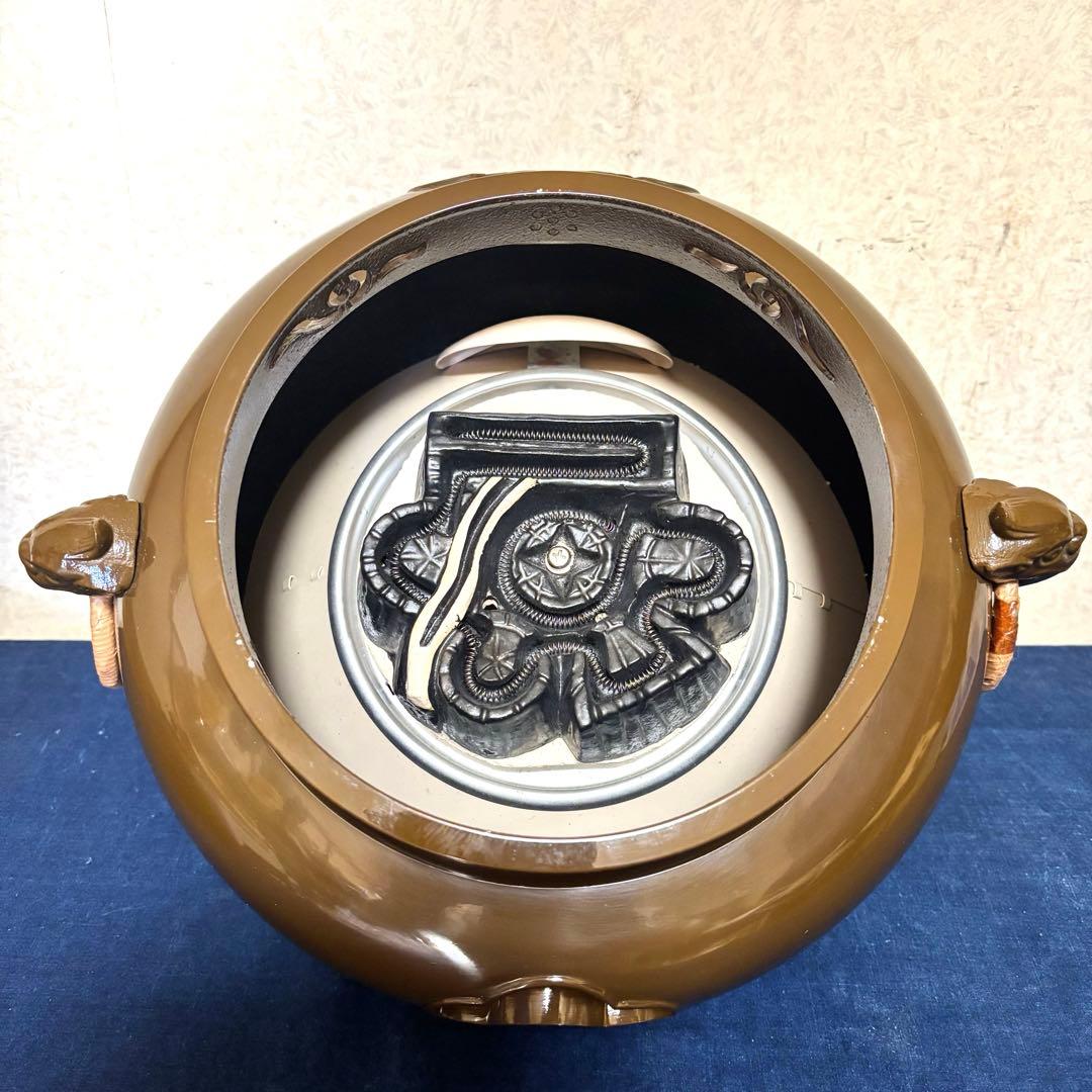 風炉/茶釜/電熱器/野々田製電熱器一体型風炉/鬼面風炉/志きの釜/敷板/茶道具