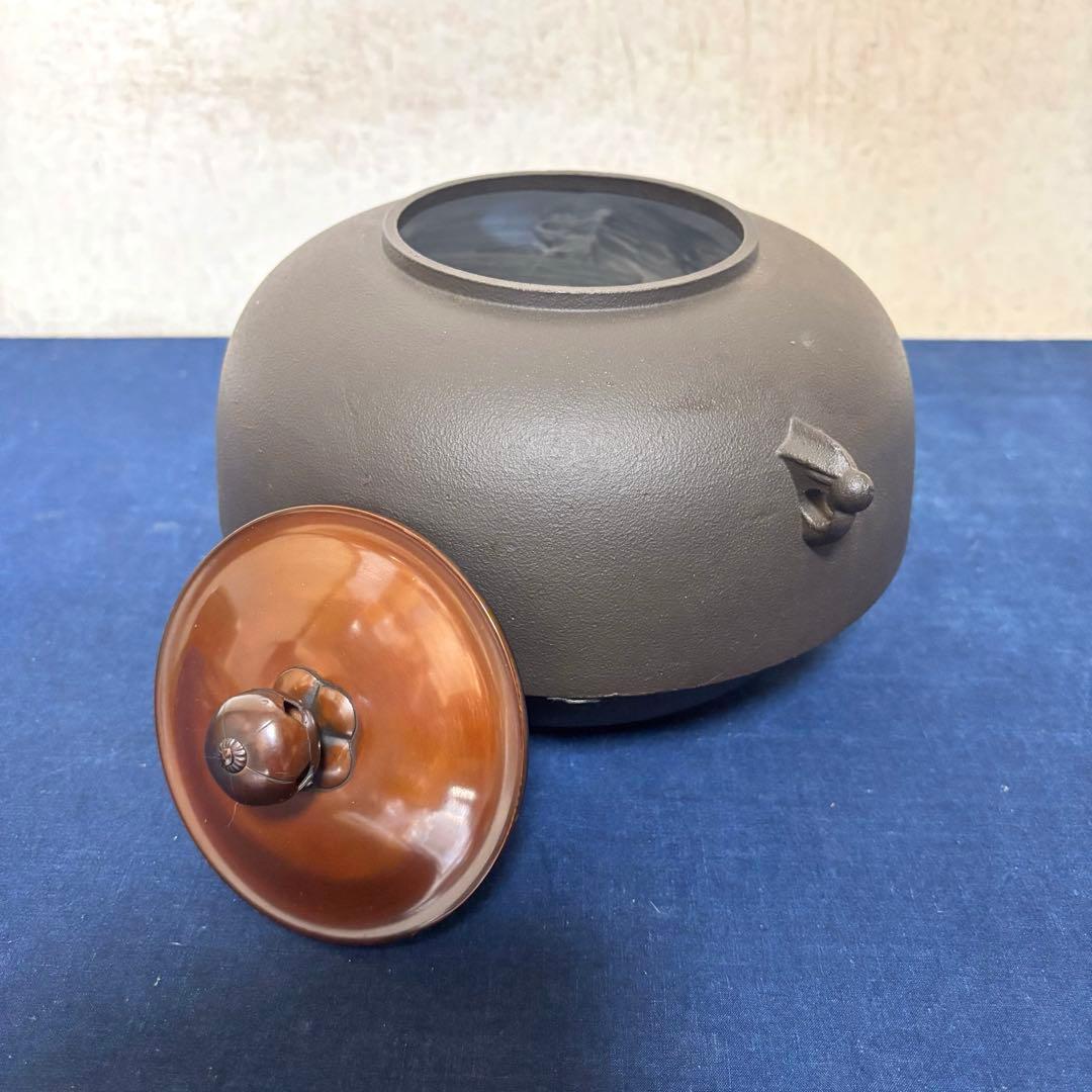 風炉/茶釜/電熱器/野々田製電熱器一体型風炉/鬼面風炉/志きの釜/敷板/茶道具