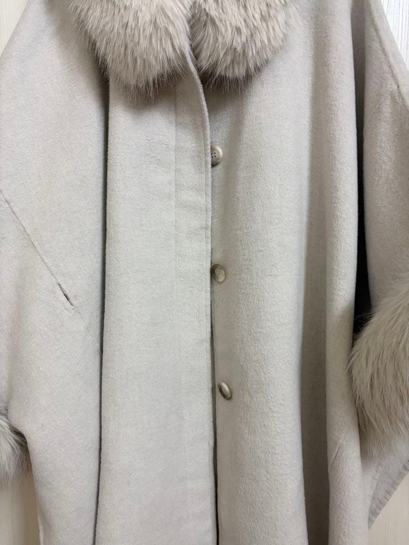 SNIDEL スナイデル ファー付きミドルケープコート