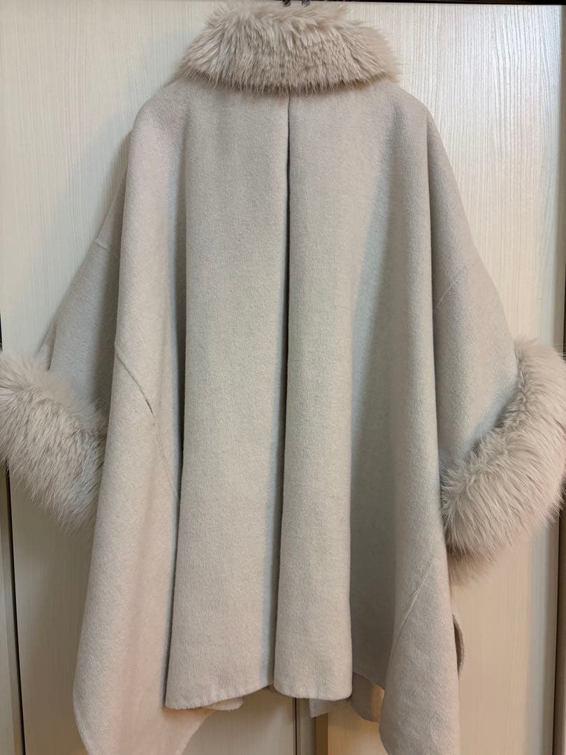 SNIDEL スナイデル ファー付きミドルケープコート