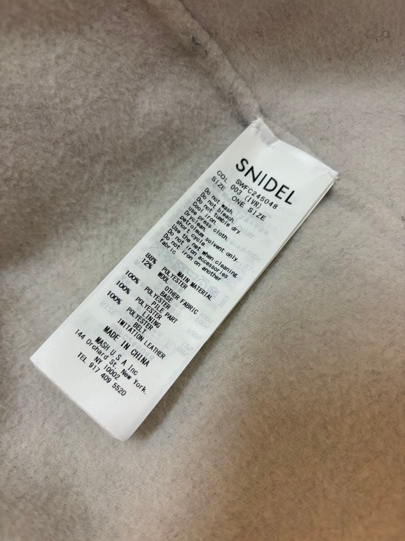 SNIDEL スナイデル ファー付きミドルケープコート