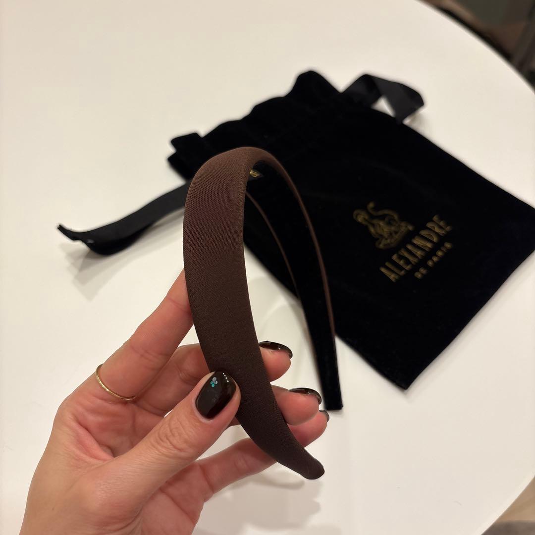 岸沼さま専用⭐︎ALEXANDRE DE PARIS ブラウン カチューシャ