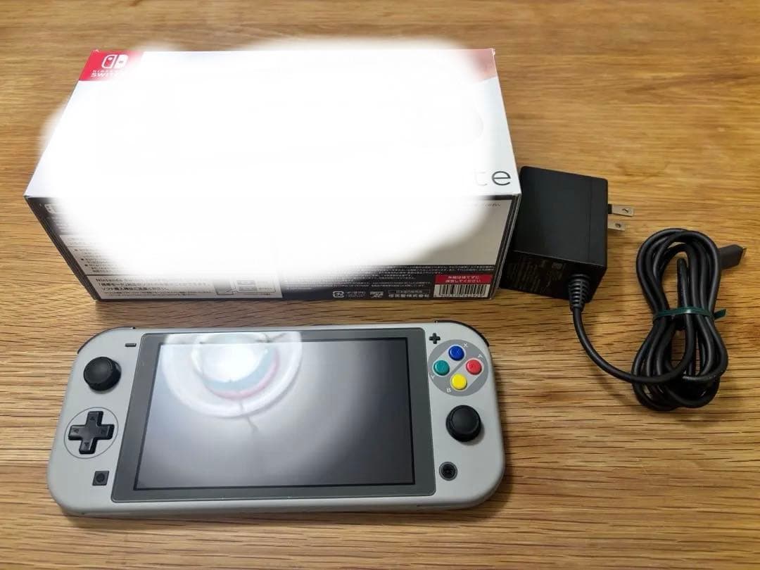 Nintendo Switch Lite グレー　スーファミ仕様カスタム品