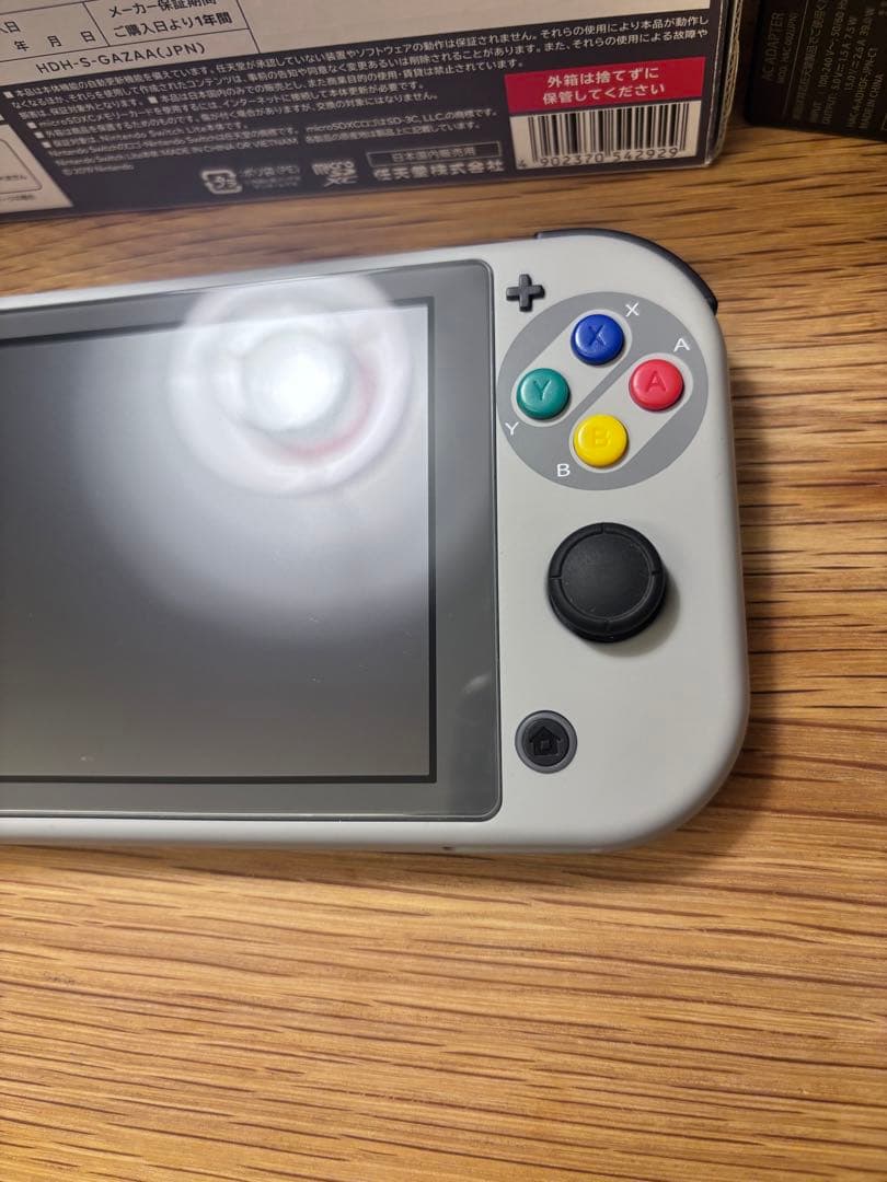 Nintendo Switch Lite グレー　スーファミ仕様カスタム品