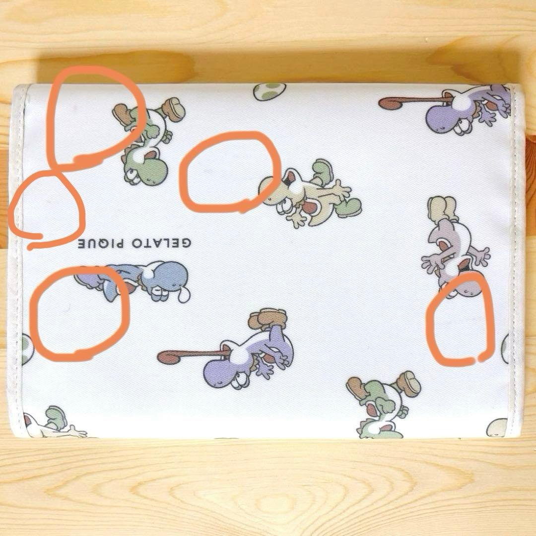 ジェラートピケ 母子手帳ケース ヨッシー Mサイズ