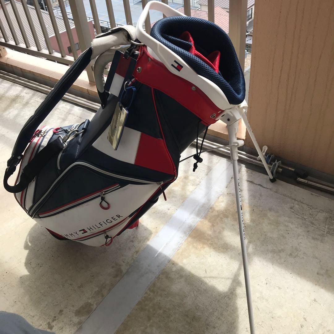   ゴルフ　ゴルフバッグ ネイビー/ホワイト/レッド