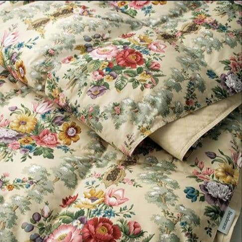 Sanderson 花柄 ダウンケット 西川　ダウン85% 150×210cm