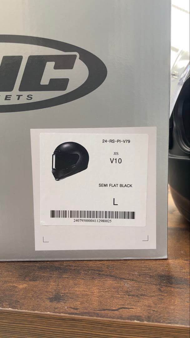 HJC V10 フルフェイスヘルメット L ダークスモークシールド付き