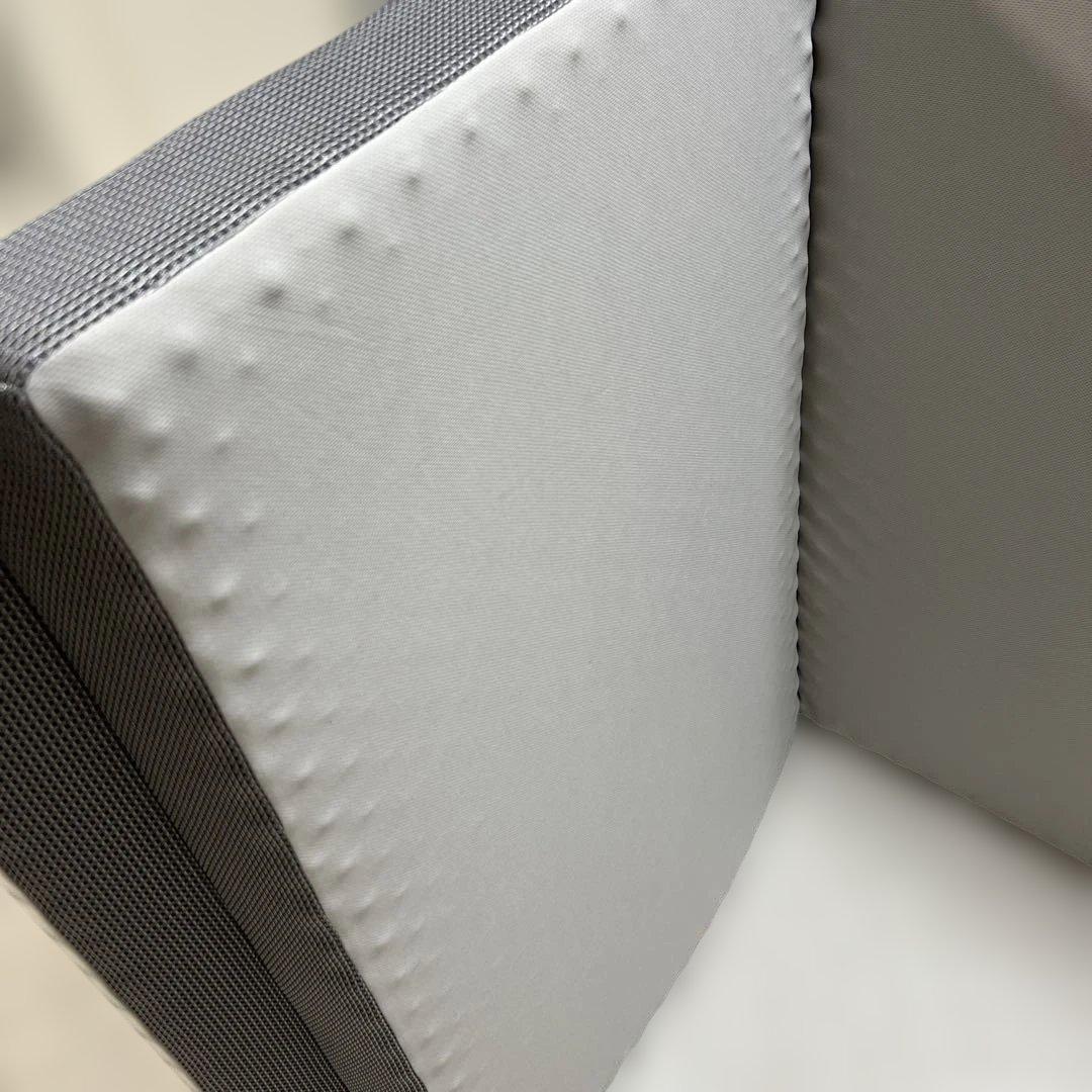 ［SUYARA］マットレス3つ折り（97×200×9　シルバー）