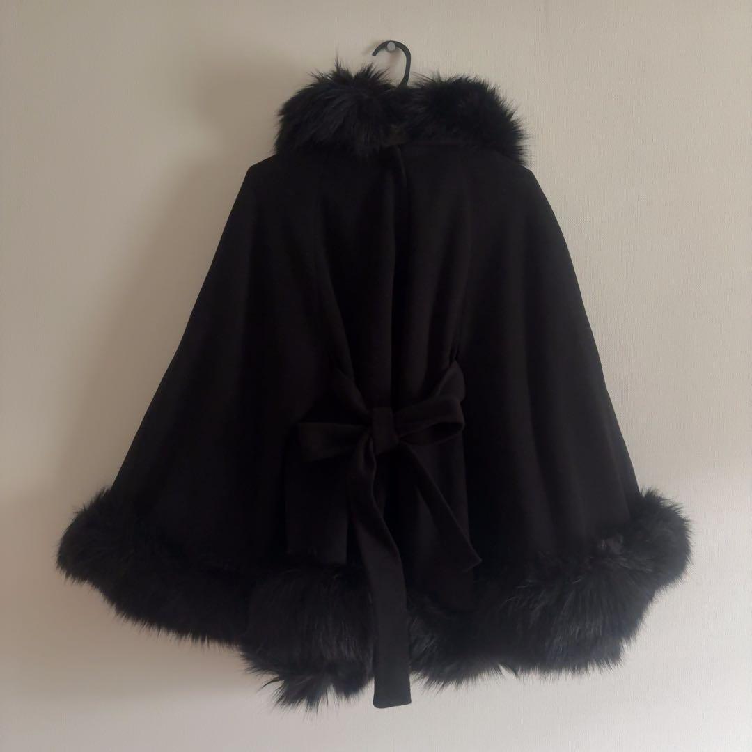 ロイヤルパーティー フードファーケープコート ポンチョ zozo限定 