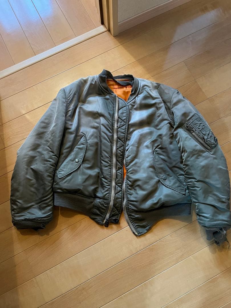 70s ビンテージ　ALPHA MA-1 8279E 1973年製　ジャンク品