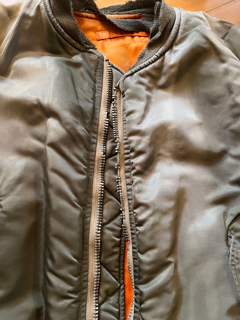 70s ビンテージ　ALPHA MA-1 8279E 1973年製　ジャンク品