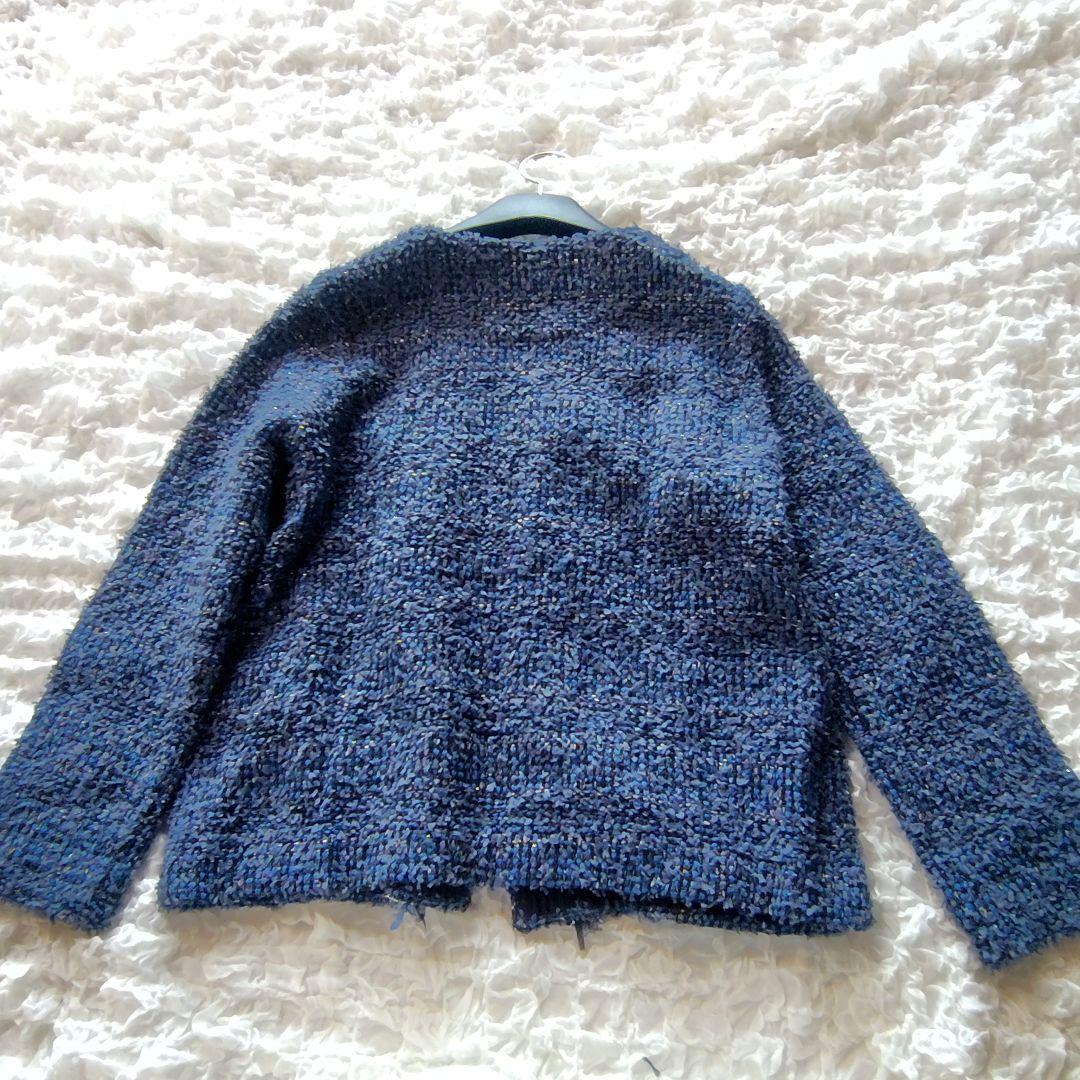 美品　自由区　44　YONETOMI　定価4.6万円　ノーカラージャケット