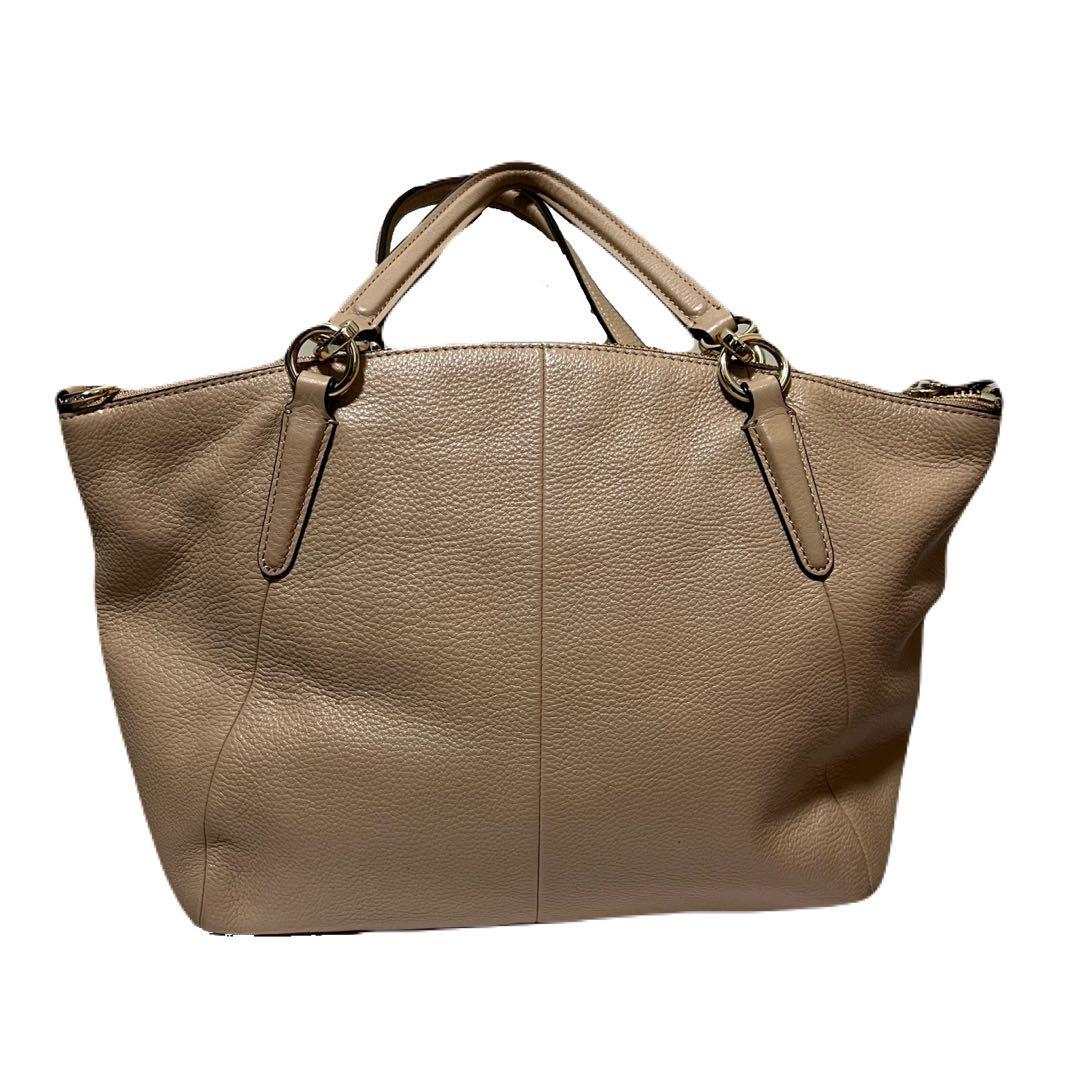 コーチ　ケルシーサッチェル　ショルダーバッグ　ハンドバッグ　新品　ピンクベージュ