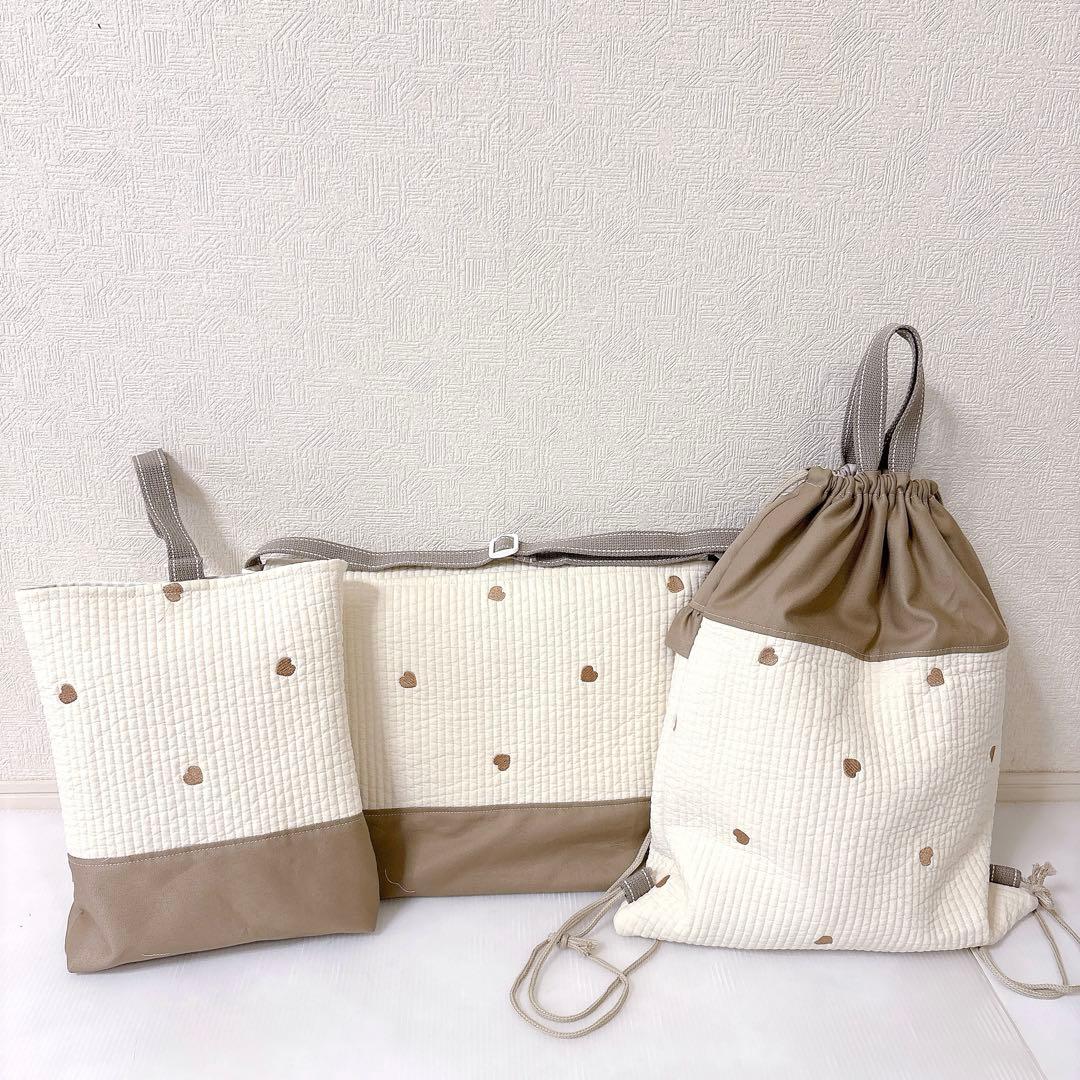 3月上旬受け取りご希望　図書バッグ　上履き入れ　ナップサック