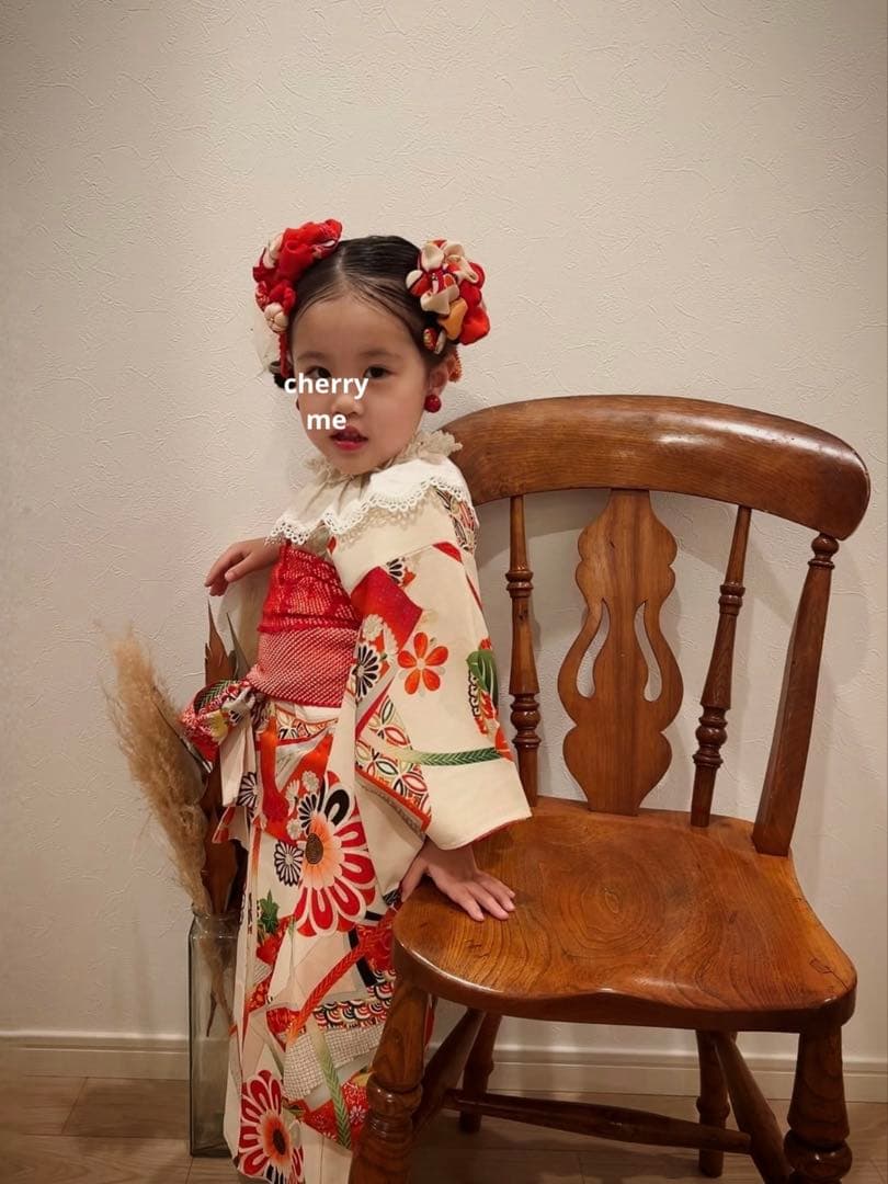 み*さ様 七五三　七五三髪飾り　ヘッドドレス　着物髪飾り　リメイク髪飾り 031