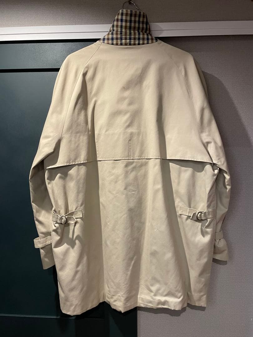 実寸XL 80s Aquascutum Club check Balmacan