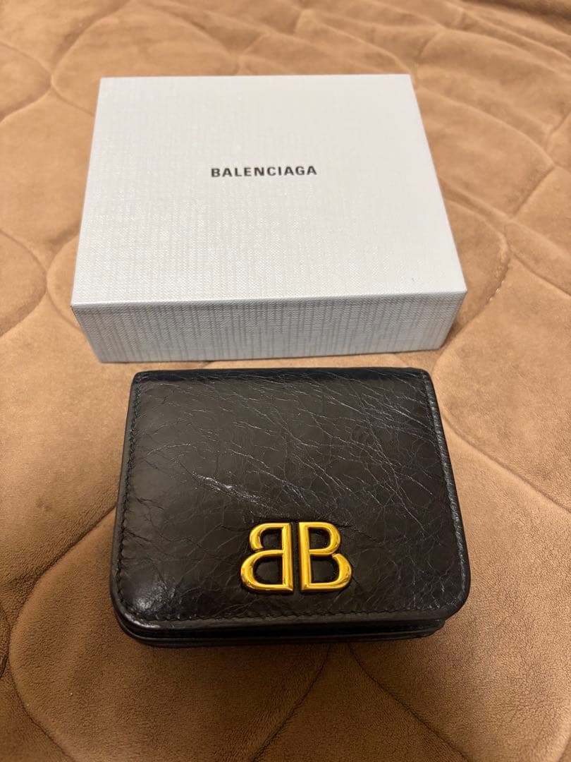 BALENCIAGA 二つ折り財布 黒