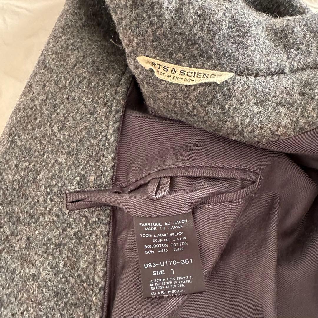 ARTS&SCIENCE Grandpa coat グランパコート グレー 1