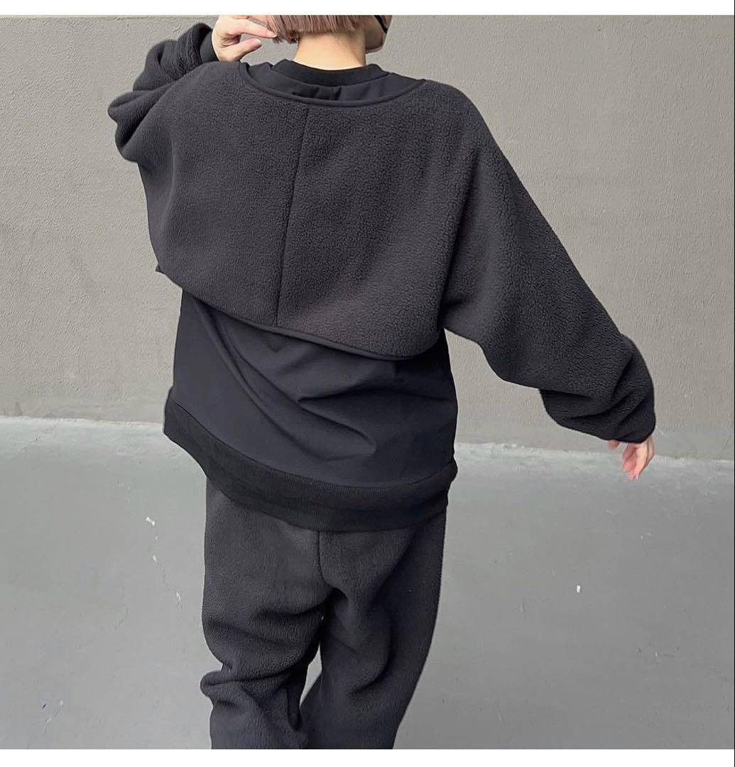 トップス m.u FLEECE RAGLAN PULLOVER japoness