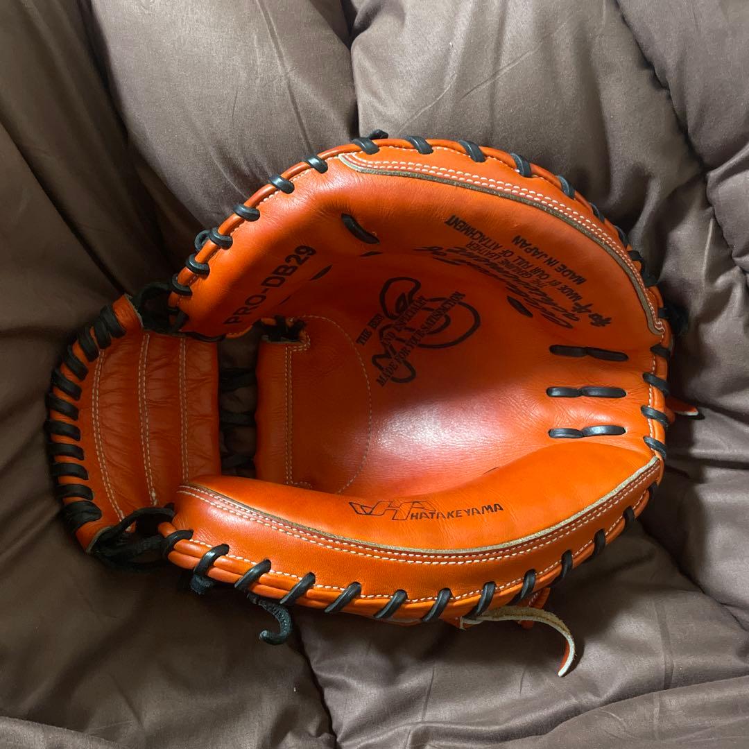 ハタケヤマ PRO-DB29 硬式野球グローブ オレンジ