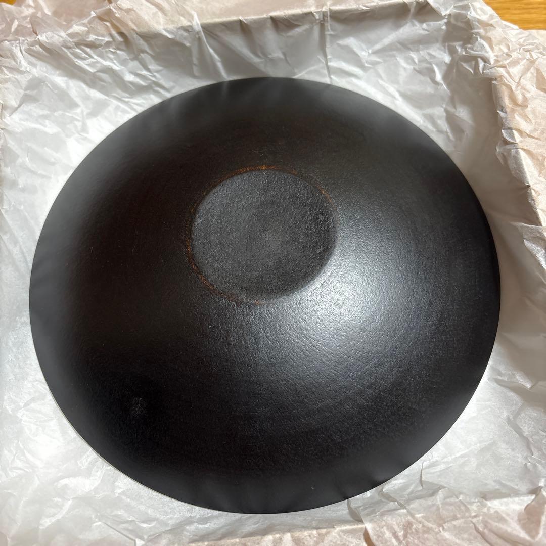 赤木明登さん作　天廣皿6.5寸黒桐