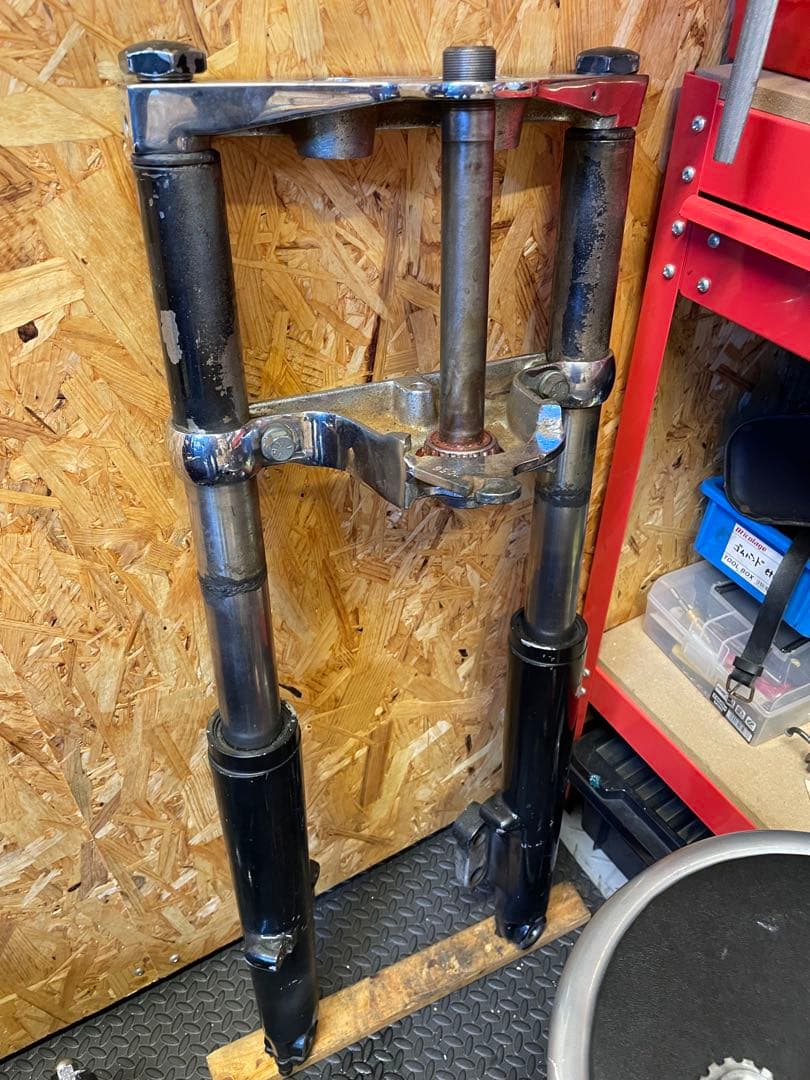 ショベルヘッド　フロントフォーク　41m