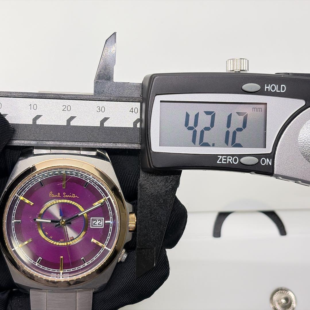 【希少・稼働品】ポールスミス クローズドアイズ メンズ腕時計 電波ソーラー