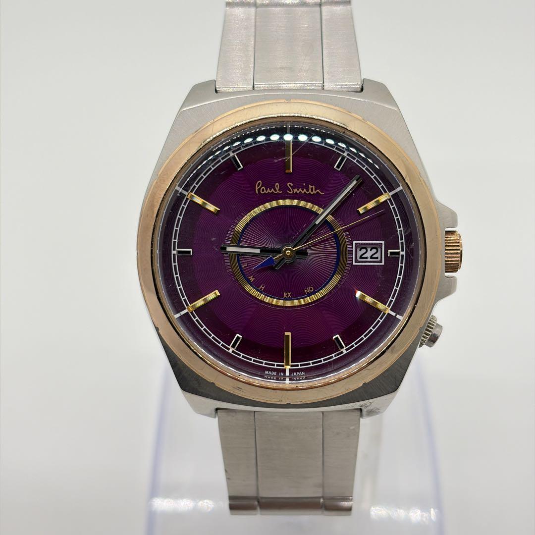 【希少・稼働品】ポールスミス クローズドアイズ メンズ腕時計 電波ソーラー