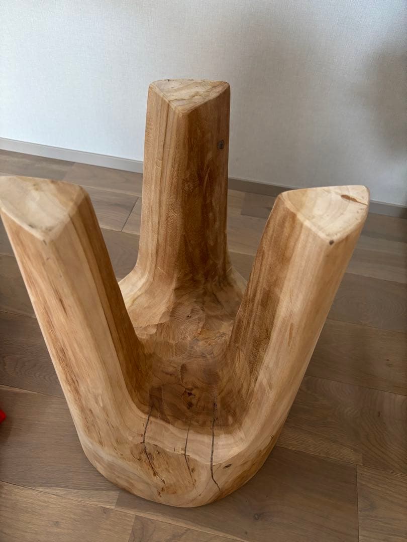 美品　ANTRY　Rustic Wood ログスツール　木製　無垢材　天然木