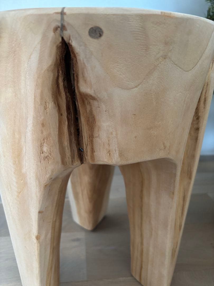 美品　ANTRY　Rustic Wood ログスツール　木製　無垢材　天然木