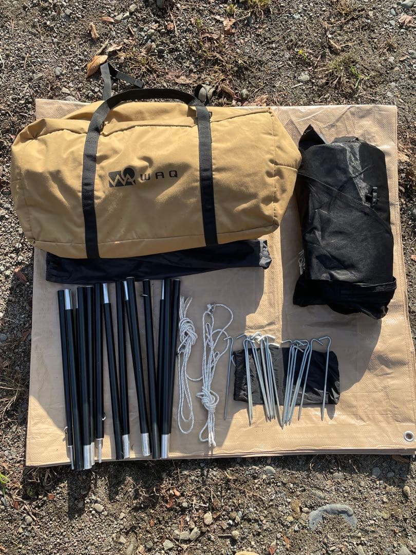WAQ AlphaTC テント 二又ポール付き