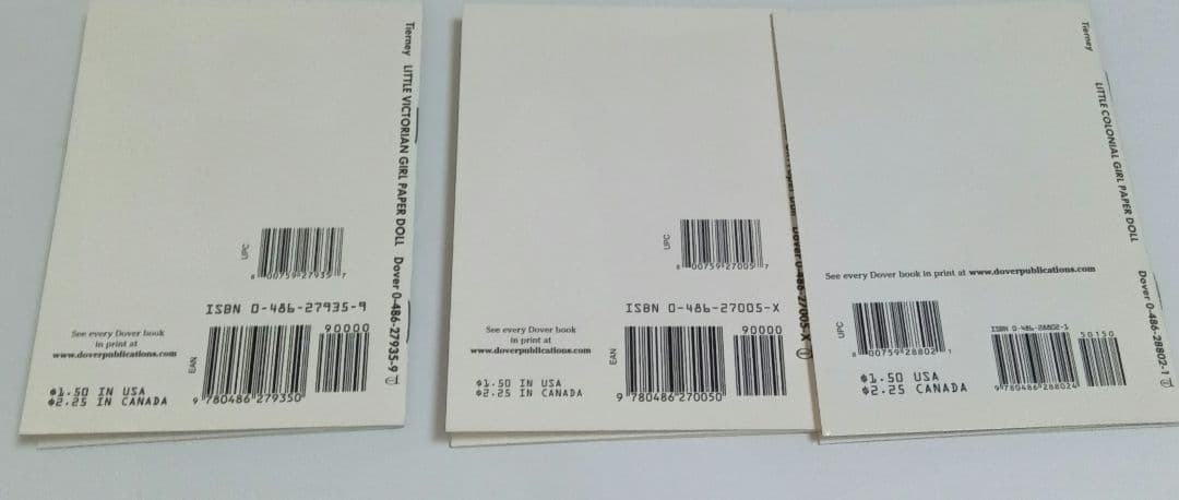 Paper Doll　three books　Tom Tierney