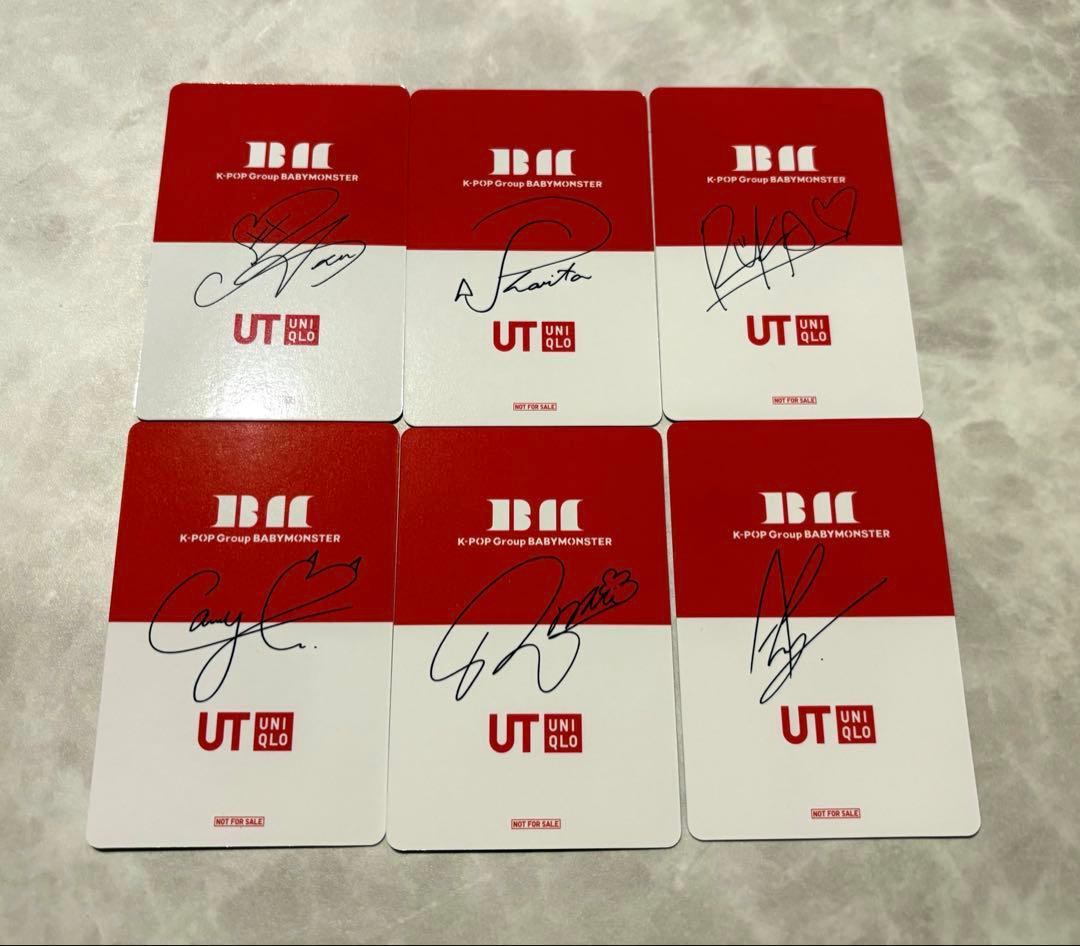 Babymonster x ユニクロ 購入特典 全6点セット ベビモン