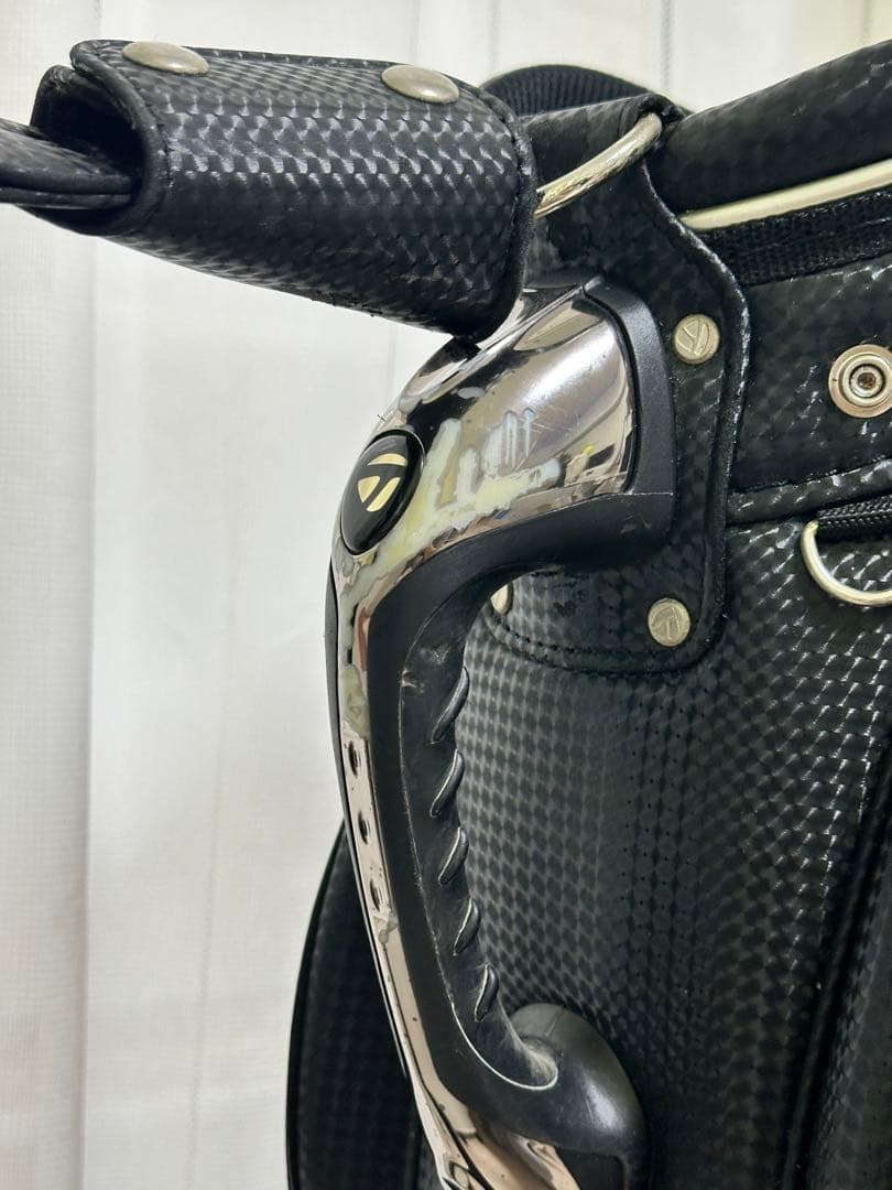 TaylorMade キャディバッグ 黒 / 赤 / シルバー