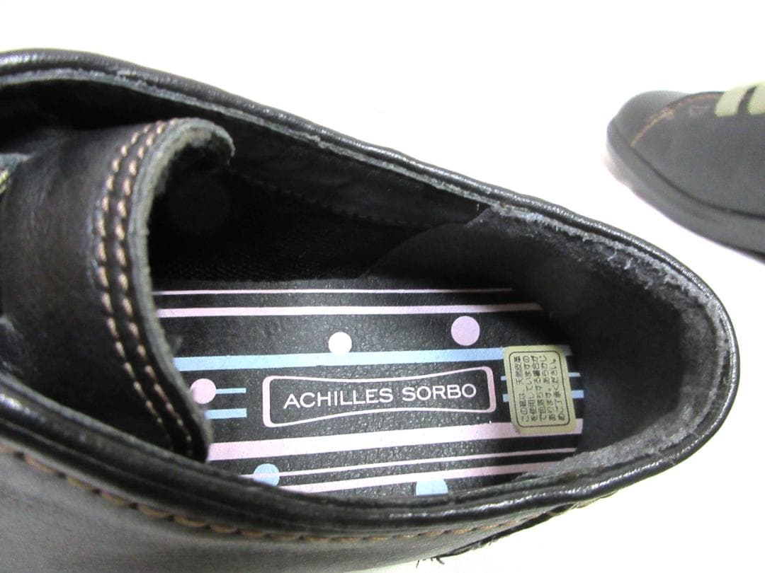 アキレス　ソルボ　レザー　コンフォート シューズ　スニーカー　試着のみ保管品