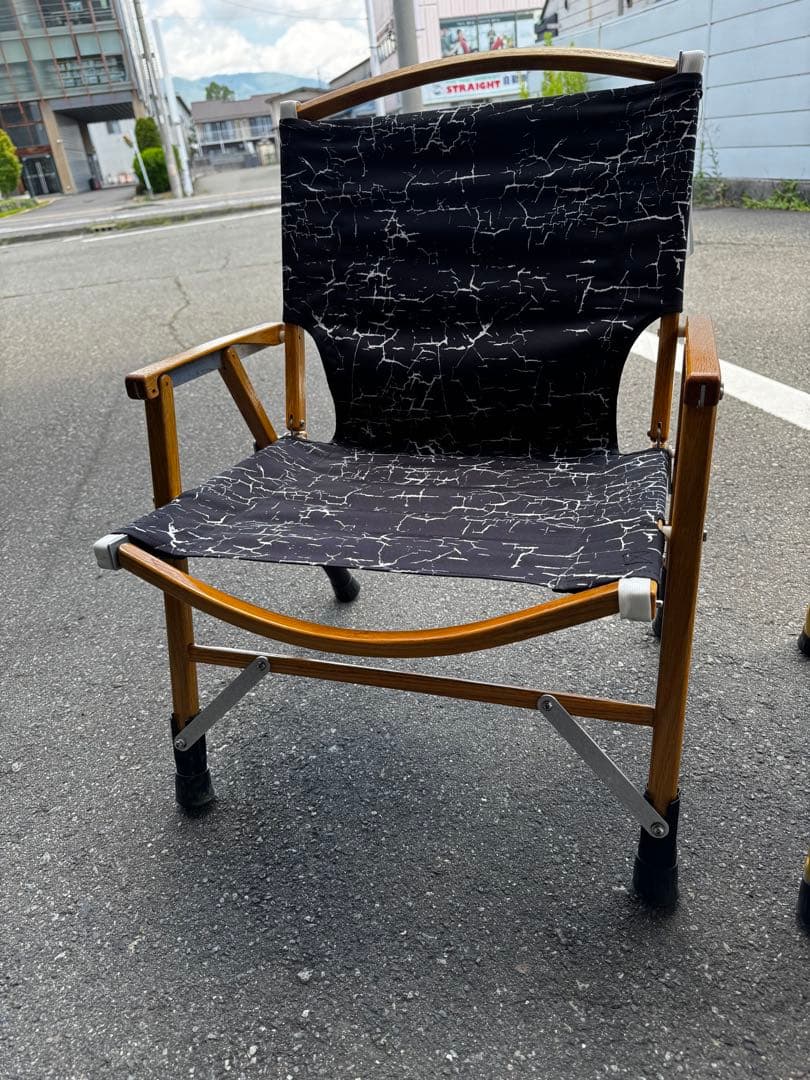 カーミットチェア二脚セットシート張り替え済みノビタ付き