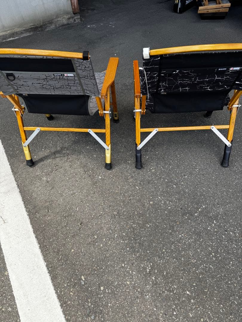 カーミットチェア二脚セットシート張り替え済みノビタ付き