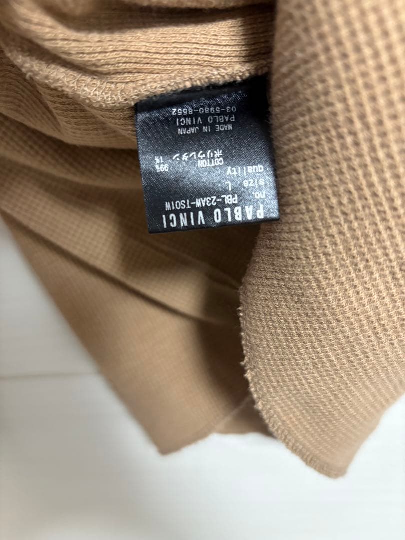 pablo vinci ダメージワッフルロングスリーブTシャツ カワシマタカヒロ
