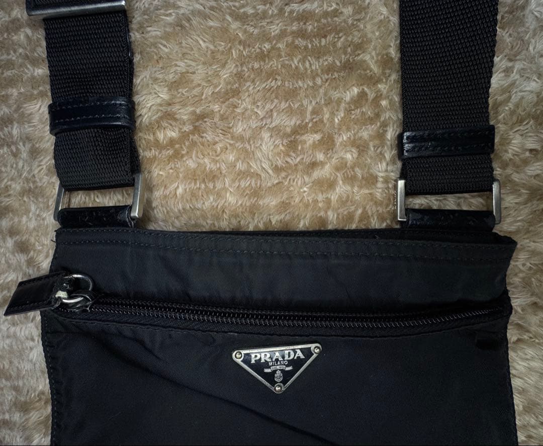 【正規品・Gカード付】プラダ BT7372 ナイロン ショルダーバッグ ブラック