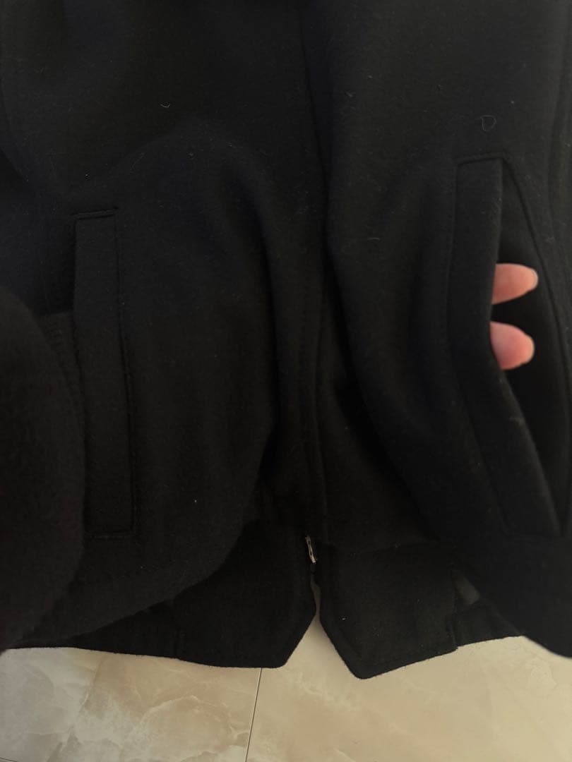 PPFM ブラック ピーコート フード付き　Sサイズ　メンズ　神の服