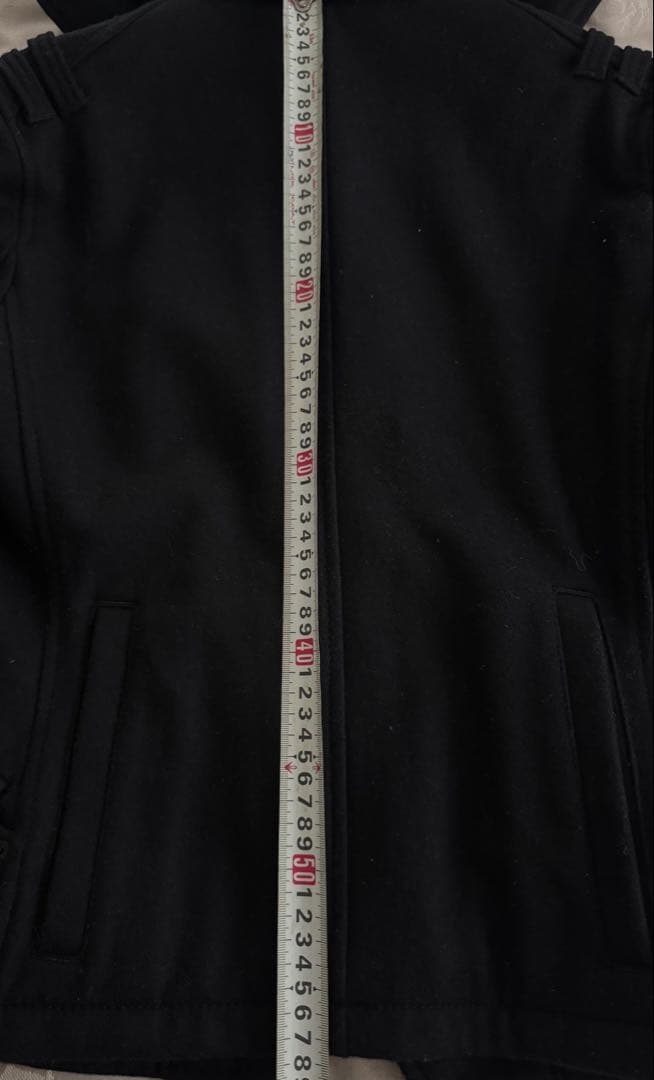 PPFM ブラック ピーコート フード付き　Sサイズ　メンズ　神の服