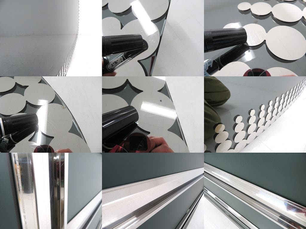 展示品　カッテランイタリア　壁掛け　ミラー　姿見　鏡　ホテルライク　高級