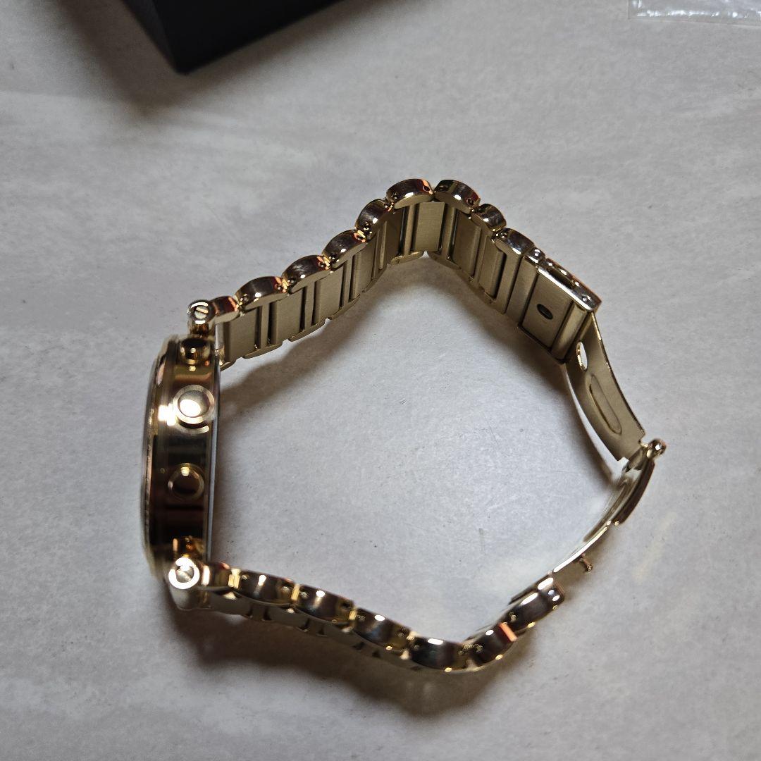 M*l様 COACH ゴールド クロノグラフ腕時計稼働品