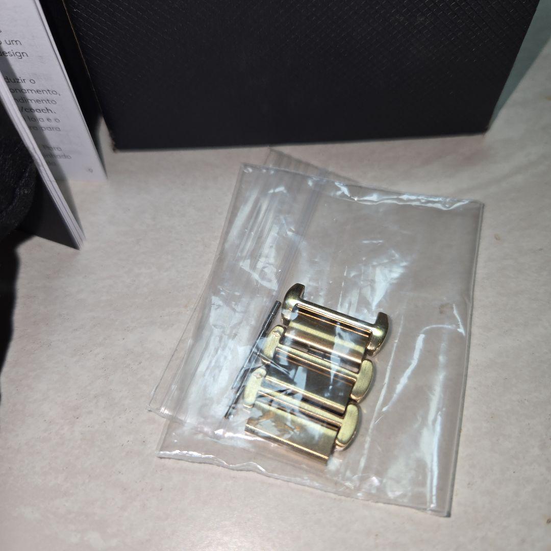 M*l様 COACH ゴールド クロノグラフ腕時計稼働品