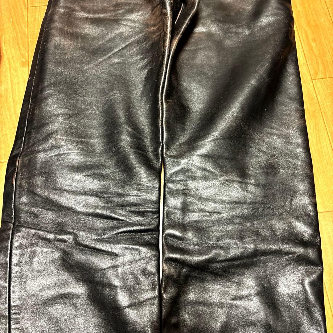 ザリアルマッコイズ BUCO ホースハイド レザーパンツ 茶芯 ライダース