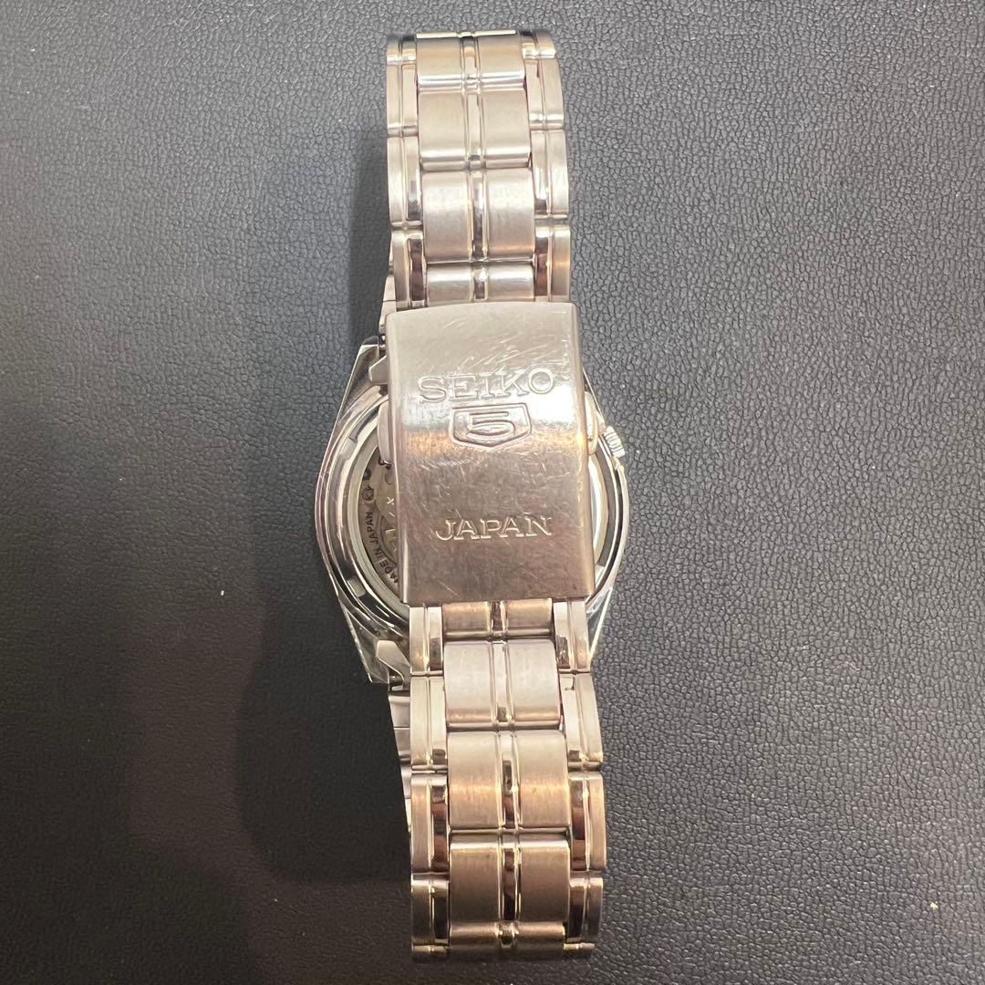 【極美品】セイコー 自動巻き 腕時計 シルバー