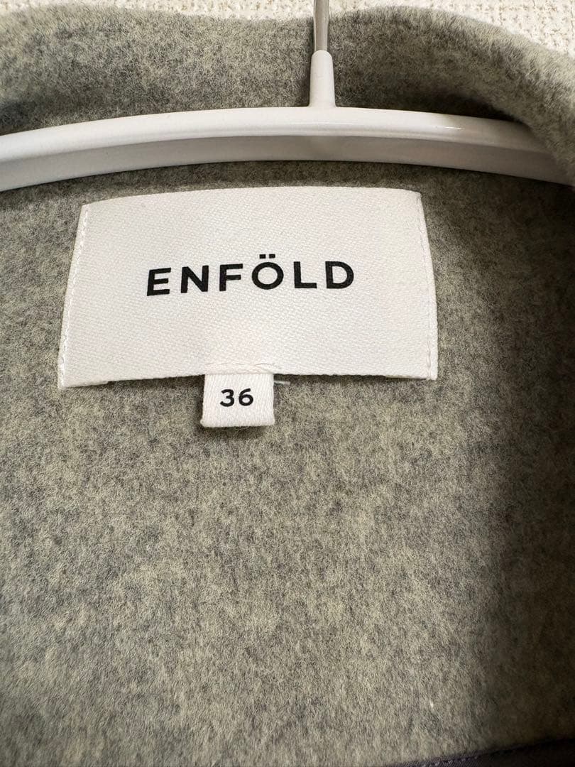 enfold ウールリバーコート