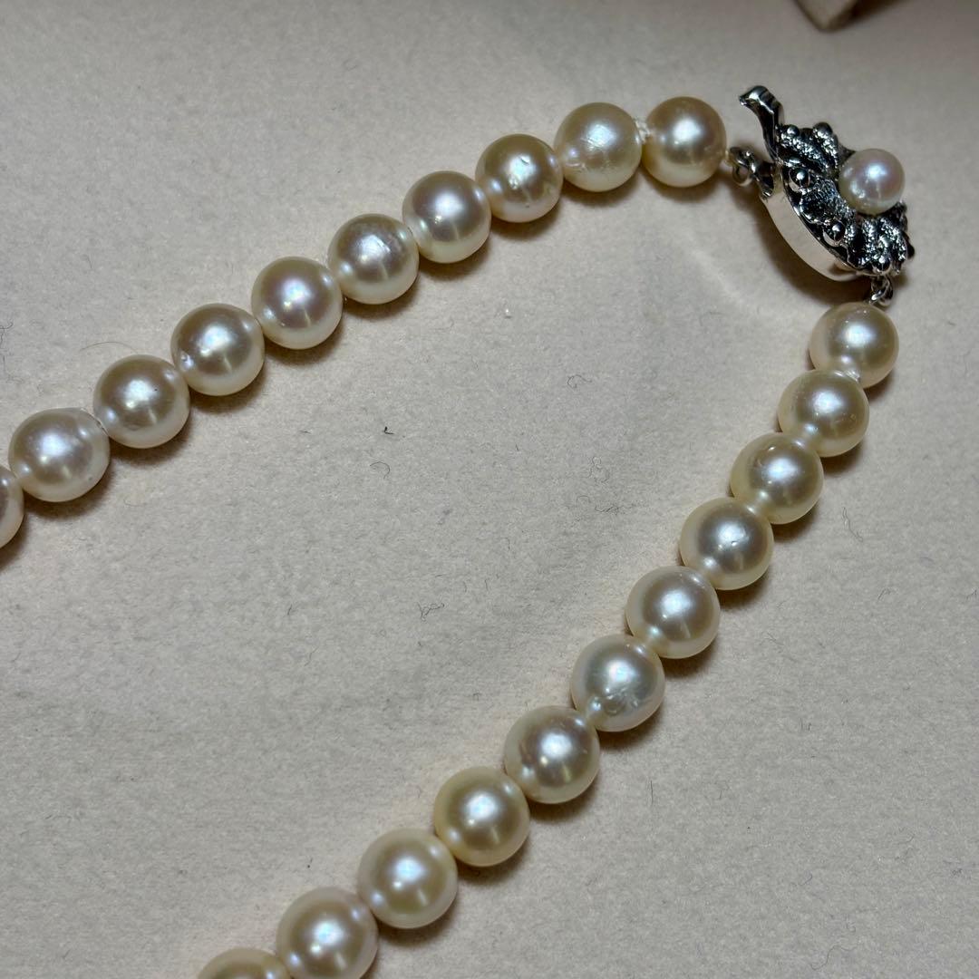【✨テリ強✨】あこや真珠　ネックレス　約7.0-7.5 冠婚葬祭　レディース